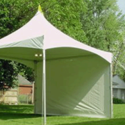 Tent-Solid White Side Wall 20'