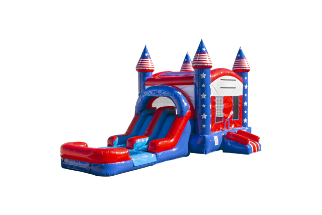 Stars and Stripes Combo Waterslide 