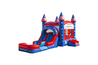Stars and Stripes Combo Waterslide 
