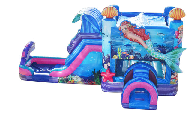 Mermaid Combo Single Lane Wet With Splash Pad 