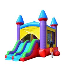 Bounce house with slide