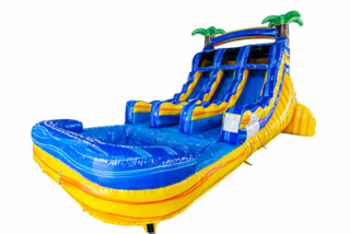 17’ Lava Falls Dual Lane Water Slide 