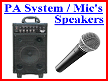 Speakers and Microphone System Rentals