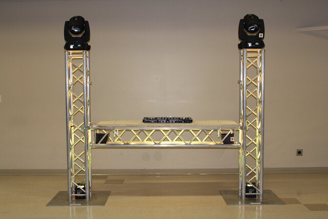 Truss DJ Booth With Moving Head Rental Denver