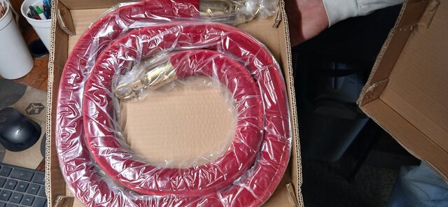 2 Red Velvet Ropes with Gold Clasps