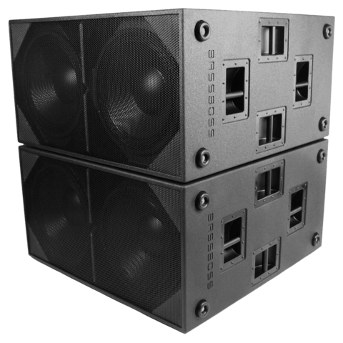 TWO BassBoss ZV28 Powered Dual 18 Subwoofer Rentals