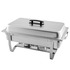 8 Qt. Full Size Stainless Steel Chafer with Folding Frame