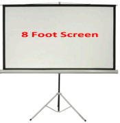 FOR SALE Indoor Tripod 8 Foot Front Projection Screen 16:9, 4:3 