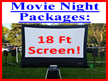 18 Foot Large Outdoor Movie Night Rental