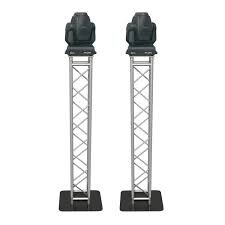 2 Moving Head Hybrid Spot Wash Beam on Truss Stands