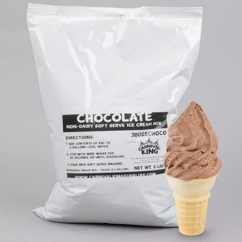 Chocolate Soft Serve Ice Cream Mix 2 Gal Powder
