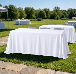 6ft Table Linen Rental (Full Drop)