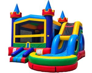 Wacky Castle Water Slide with Splash Pool