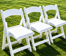 White Resin Chair Rental