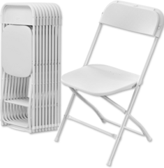 White Folding Chairs Rentals