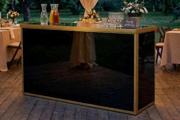Black Acrylic Cocktail Bar