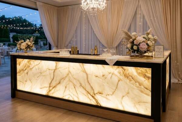 Premium Marble-Top Bar