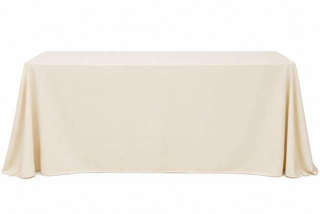 6 FT Cream Table Cloth 