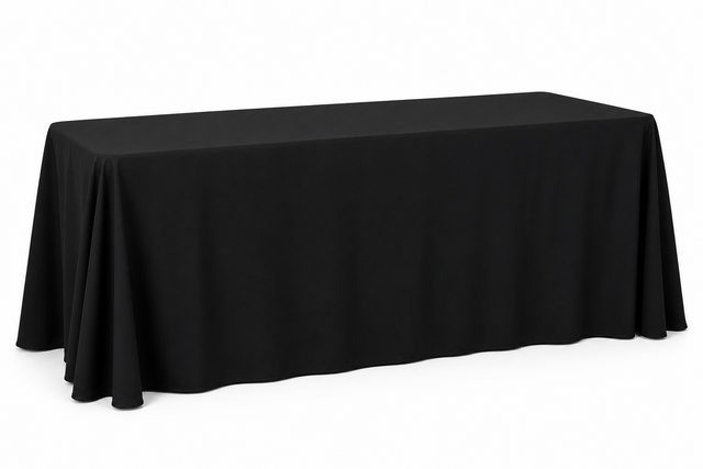 8ft rectangle black
