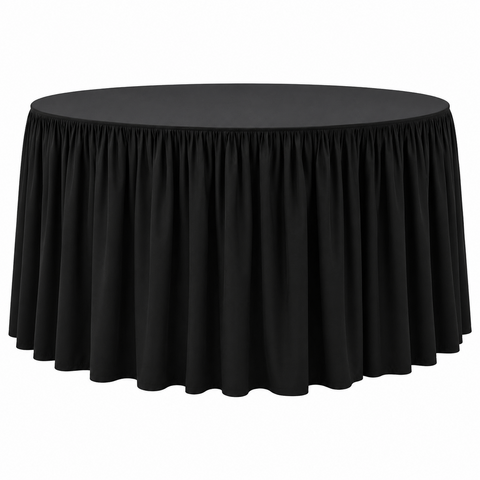 Black Table Skirt