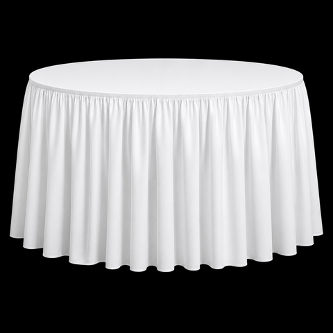 White Table Skirt
