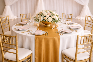 Table Runners Round Tables (Gold)