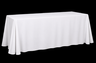White 6ft loose table linen