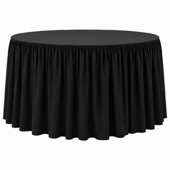 Black Table Skirt