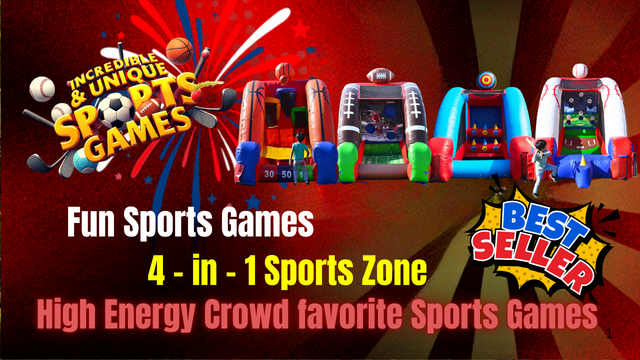 4-in-1 Inflatable Sports Zone