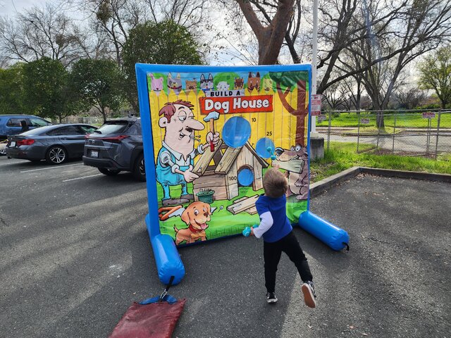 Shark bite kids carnival game