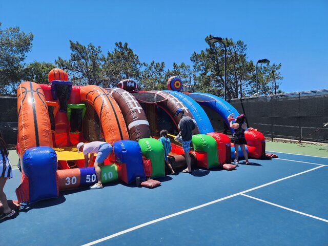 3 in 1 sports zone inflatable game rentals