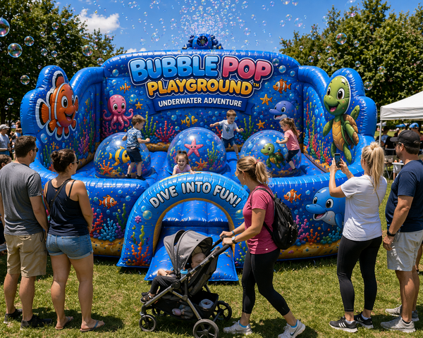 bubble pop toddler inflatable bounc ehouse playground