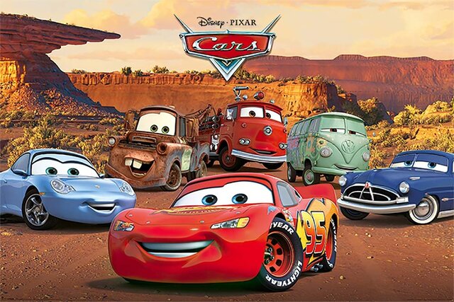 disney movie cars themed slide