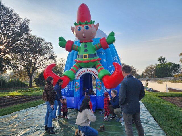 elf on the shelf christmas holiday kids bounce house rentals