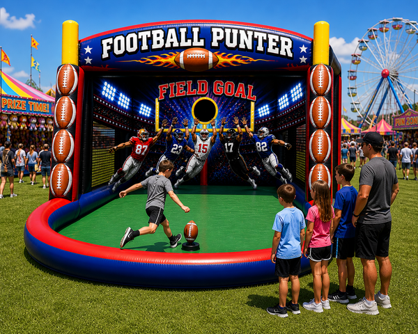 football punter inflatable sports carnival game