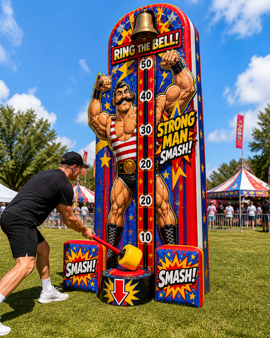 high striker carnival game strong man contest ring the bell