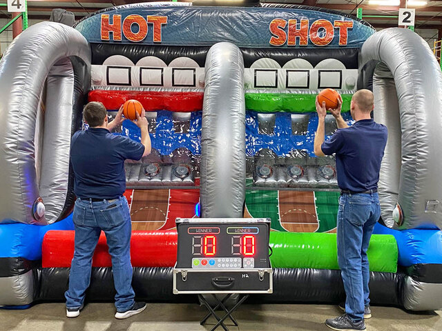 basketball inflatable toss game rentals