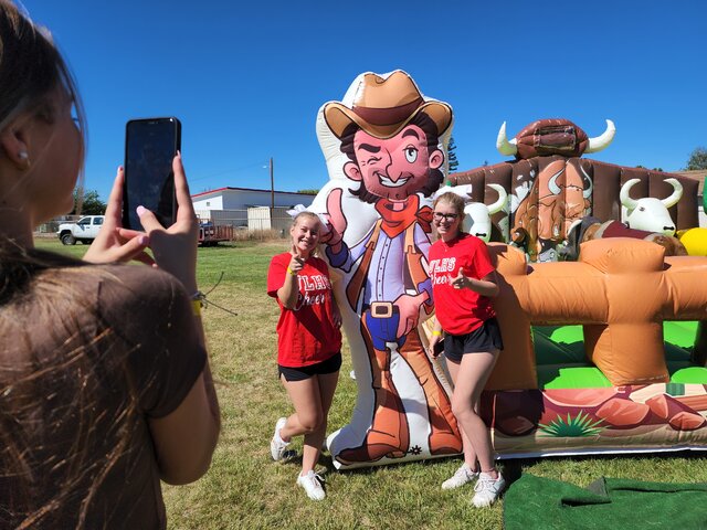 mechanical bull photo-op