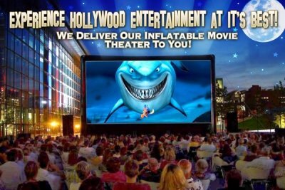 inflatable movie screen rentals outdoor movies in the park