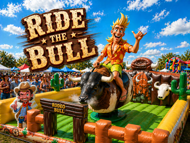 Ride the mechanical bull!