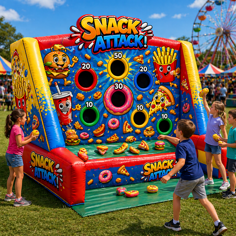 snack attack inflatable kids carnival game