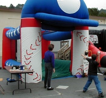 speed pitch inflatable cage rentals