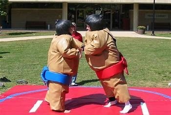 sumo wrestling suits competition game rentals in northern california and the san francisco bay area