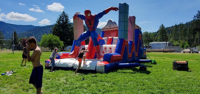 spiderman obstacle course rentals