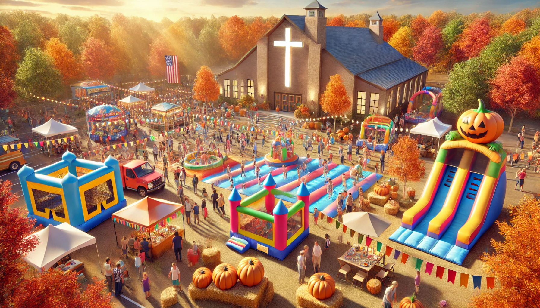 church carnival game rentals for fall festival truck or treat and youth group events from Prime Time Interactive