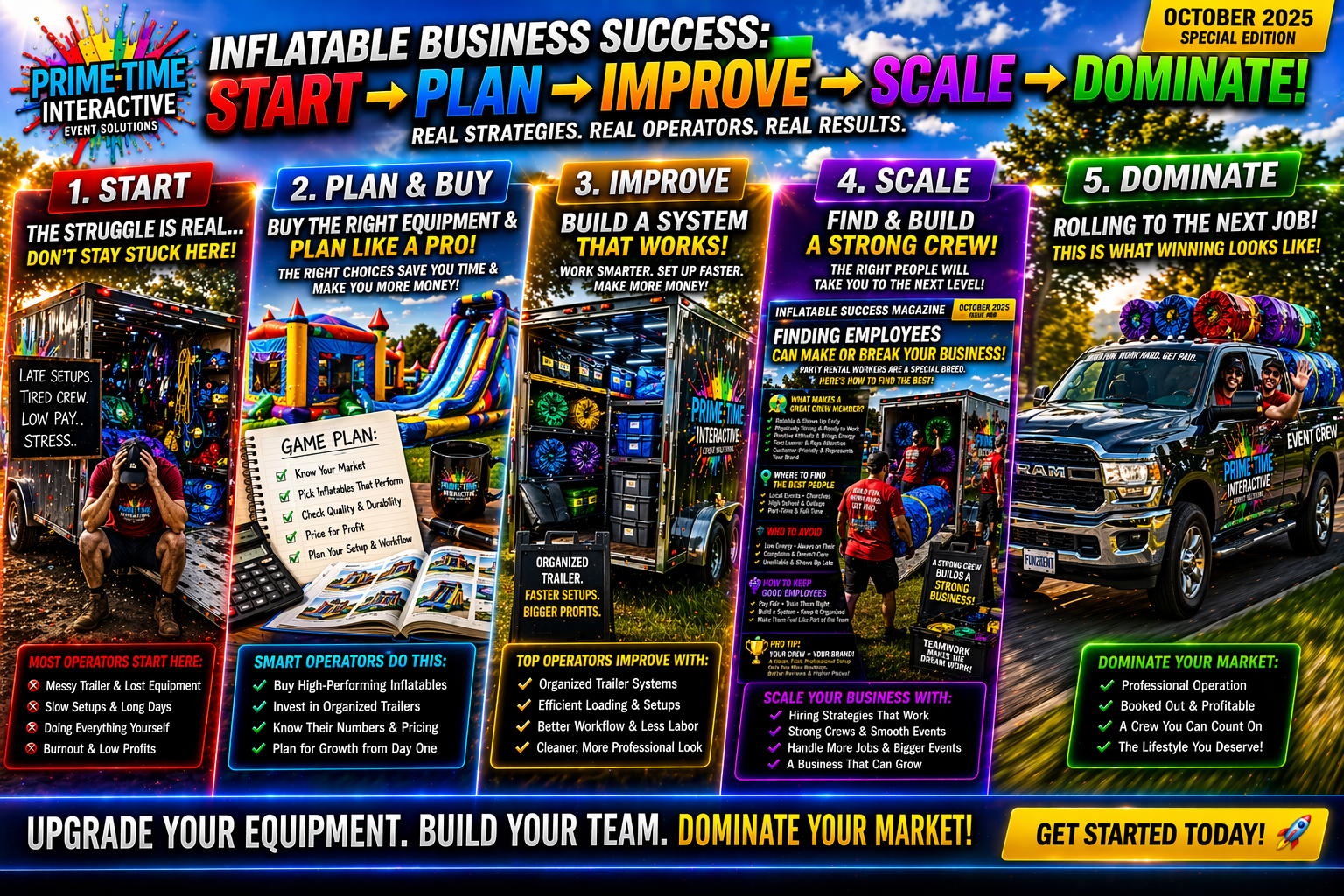Buy the most unique inflatable carnival games on the market!