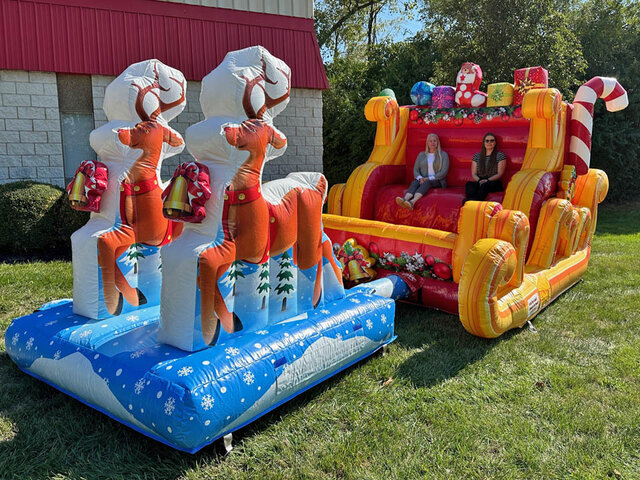 Santa's Sled photo booth rentals