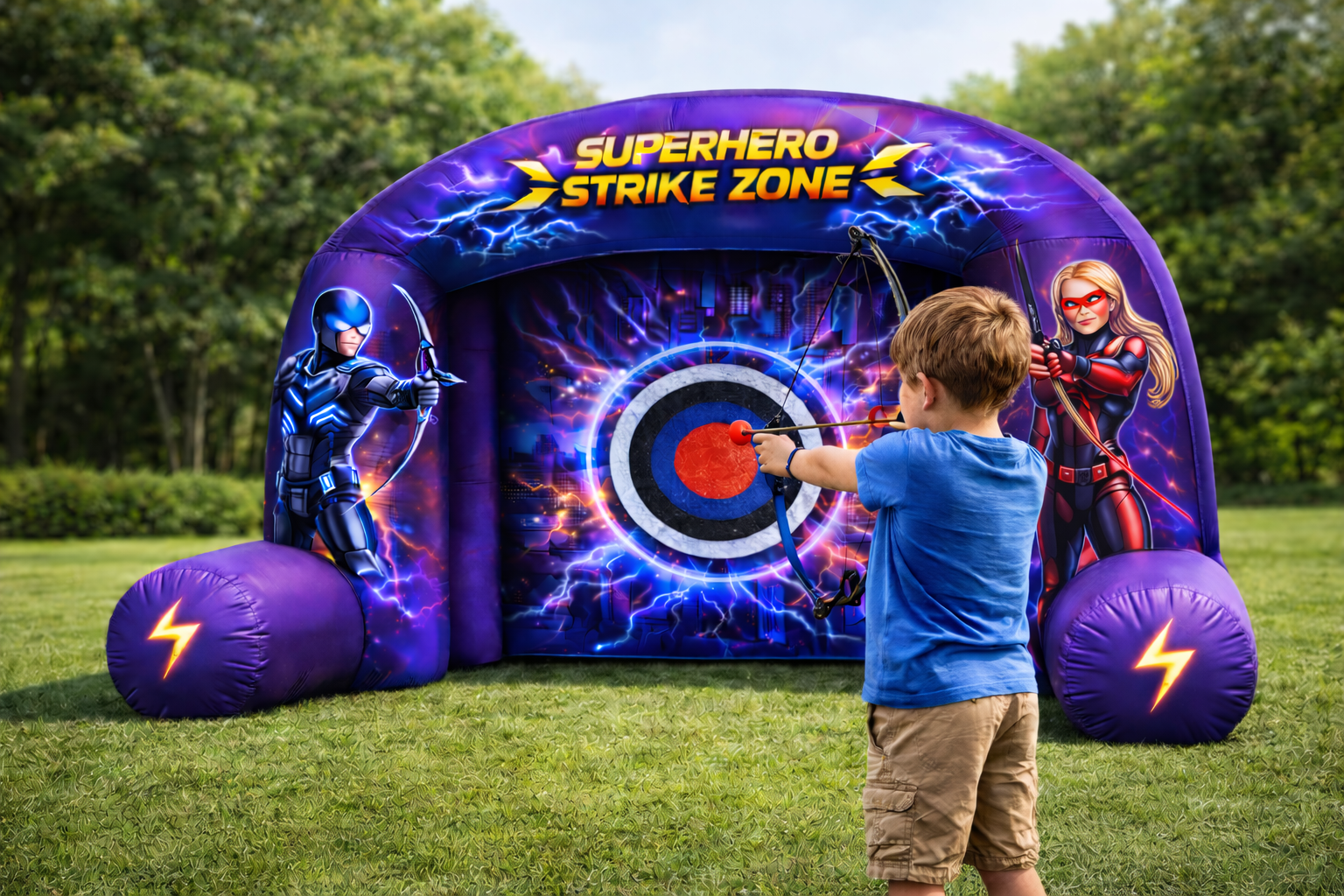 super hero strike zone archery