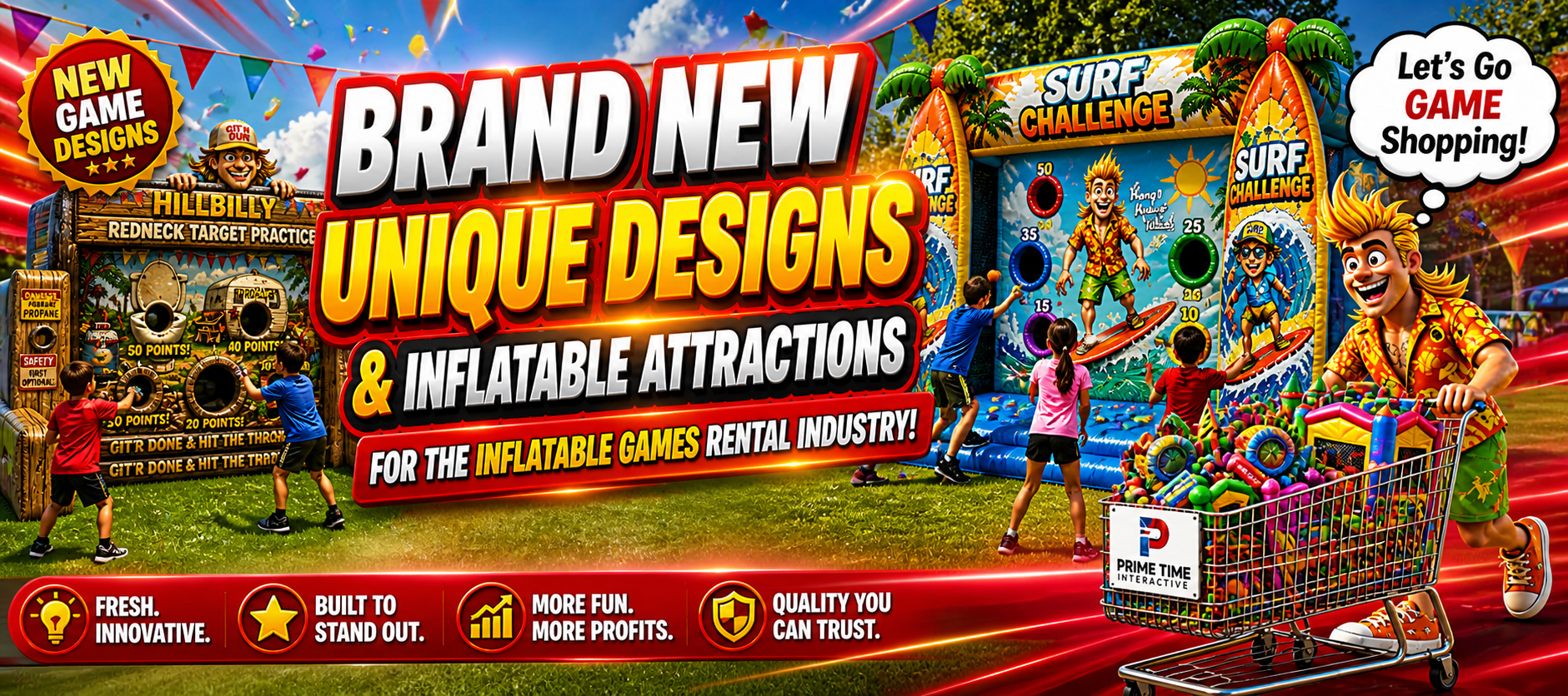 Brand New Commercial inflatable sports game designs for sale!