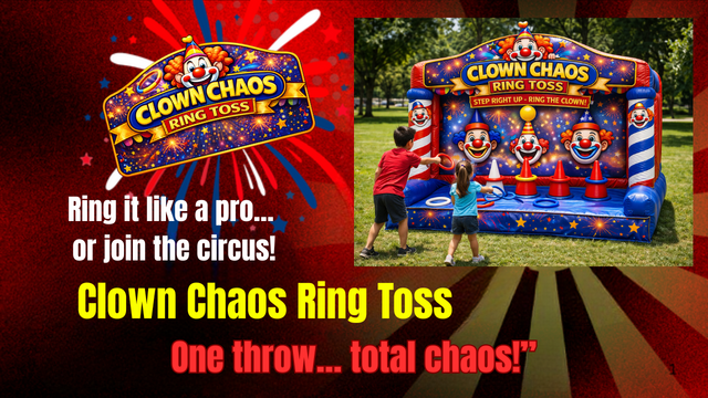 Clown Chaos Ring Toss for Sale